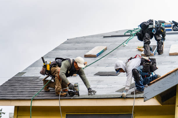 Professional Roofing technician working in New Melle, MO